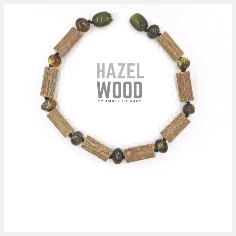 Adult Earth Amber & Hazelwood Bracelet